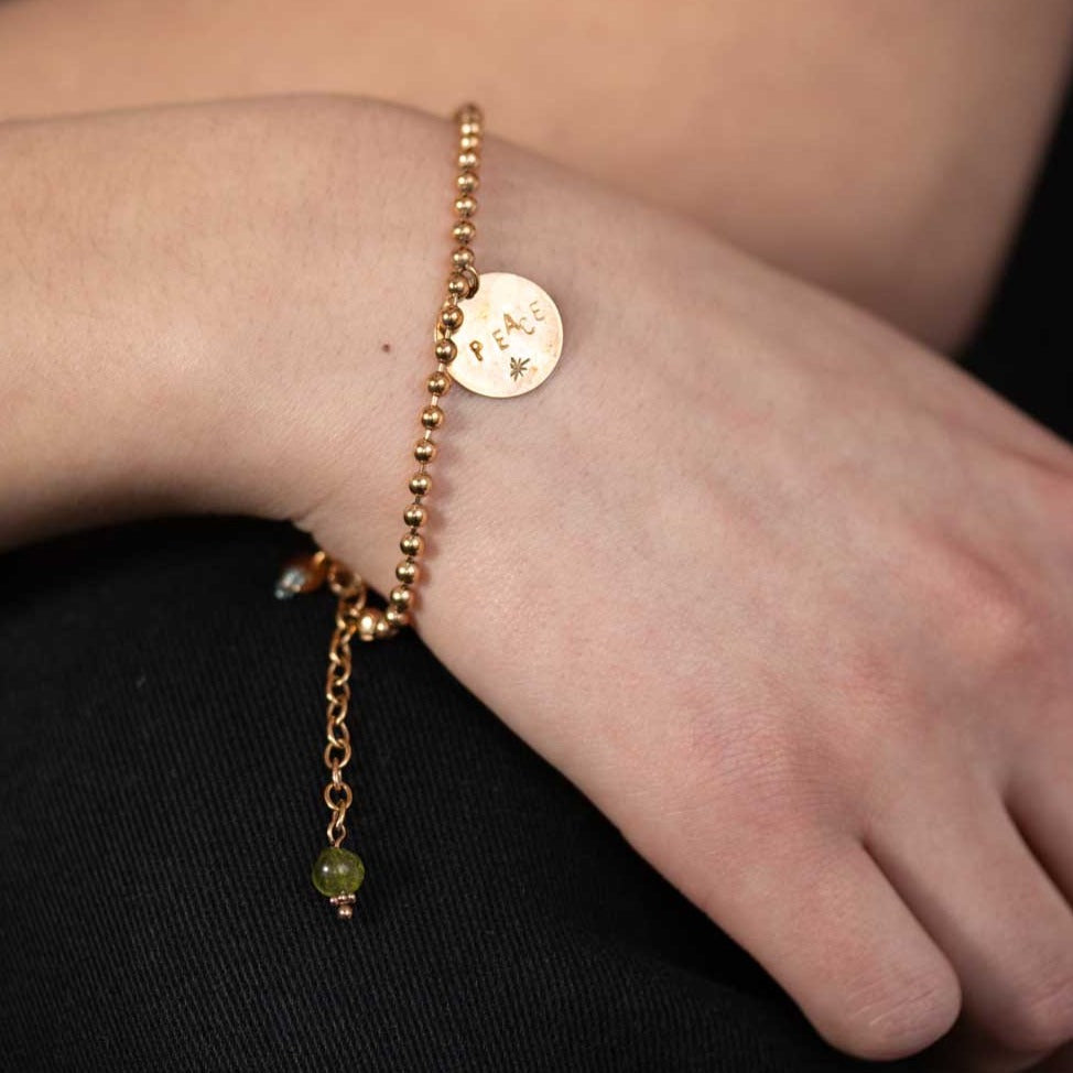 Armband PEACE handgestempelt