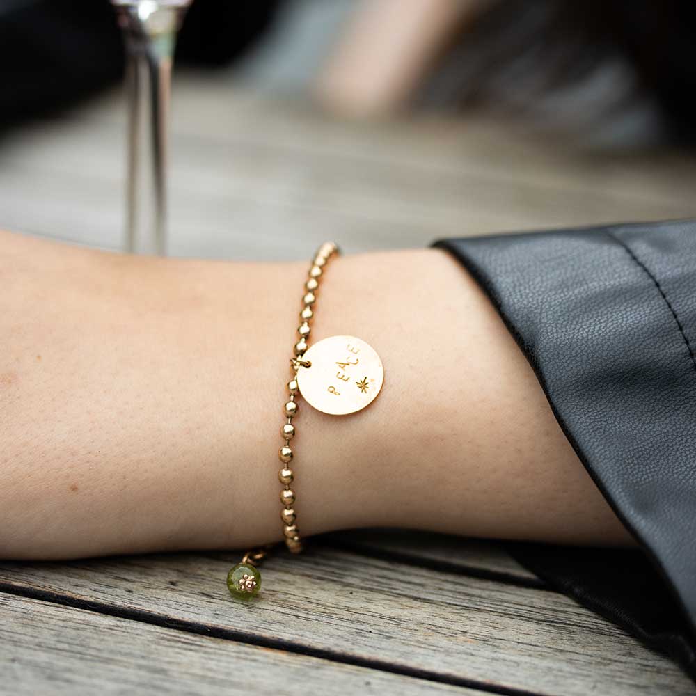 Armband PEACE handgestempelt