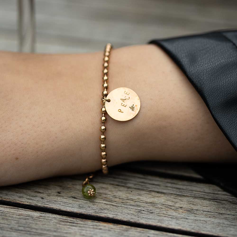 Armband PEACE handgestempelt