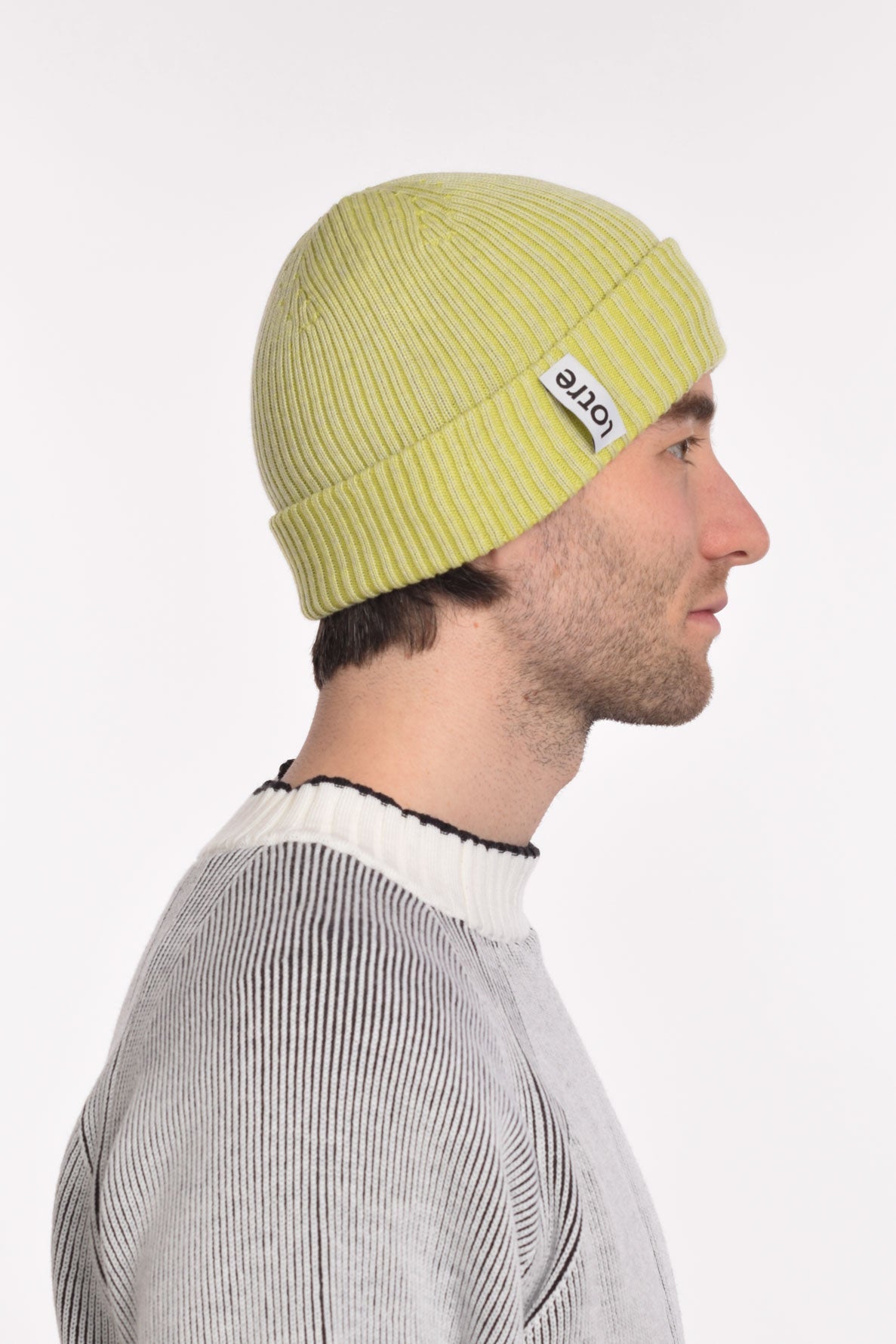 Fritzi Beanie - Light Grey & Yellow Plated, Lotre Studio