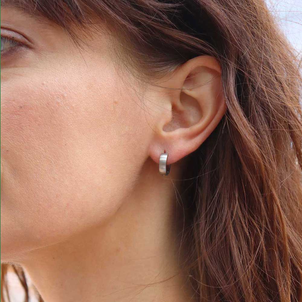 Edelstahl Ohrring 02