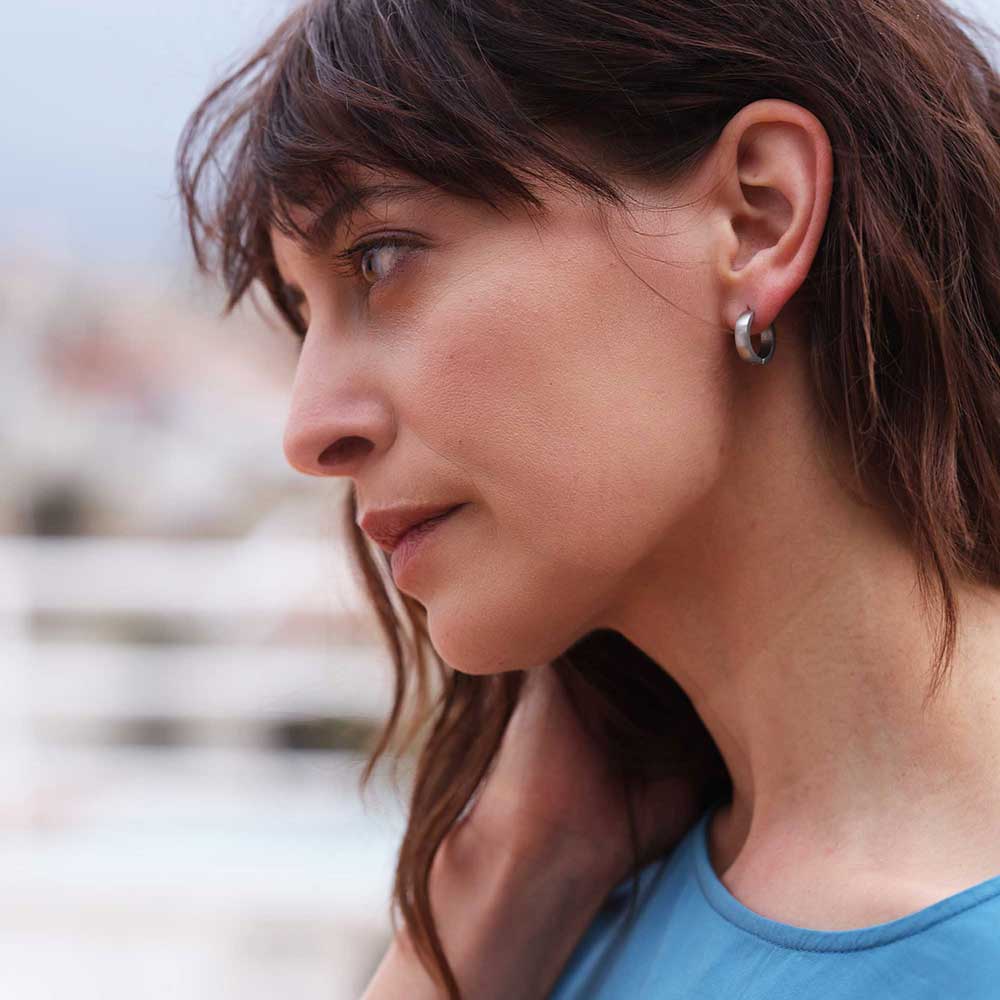 Edelstahl Ohrring 03