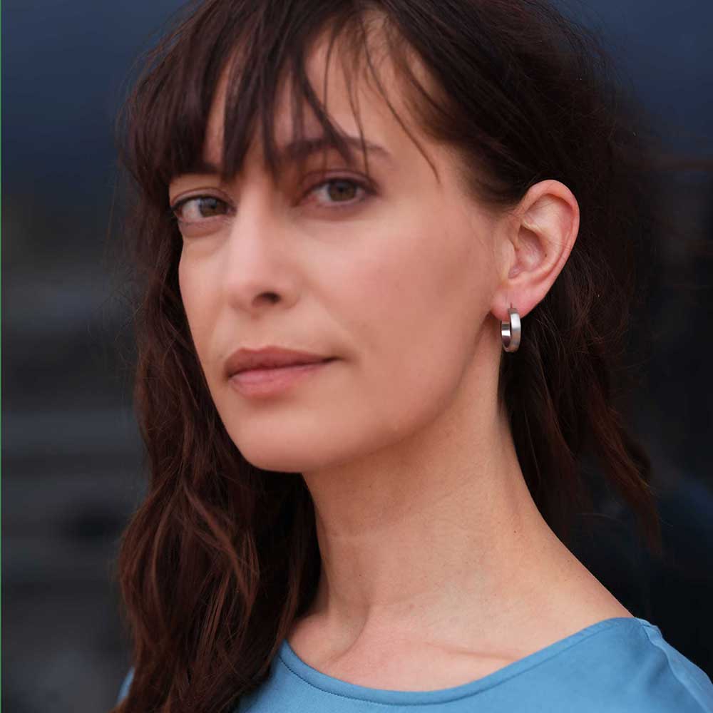 Edelstahl Ohrring 04