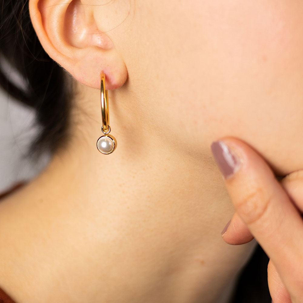 Edelstahl Ohrring 18