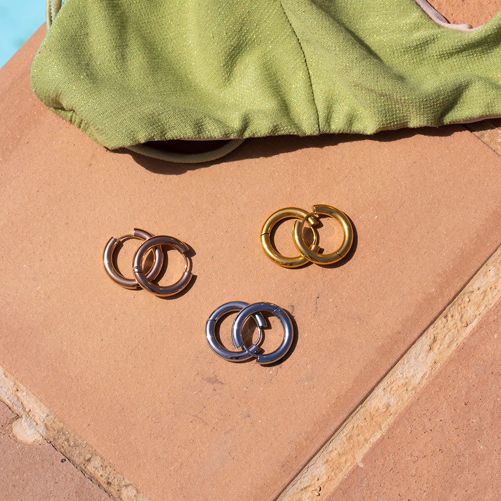 Edelstahl Ohrring 20