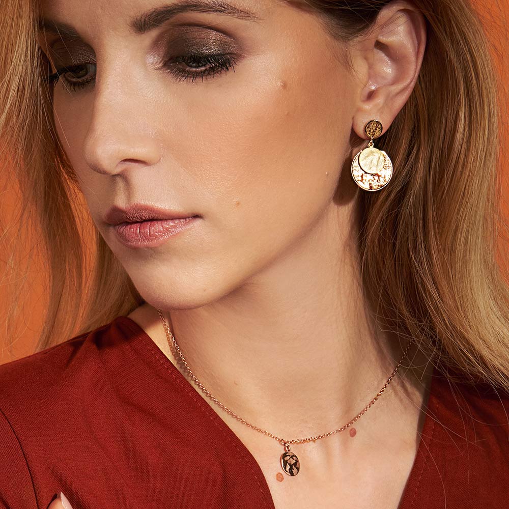 Pura Recycled Kette 01 mit Anhänger in Matt-/Glanzoptik