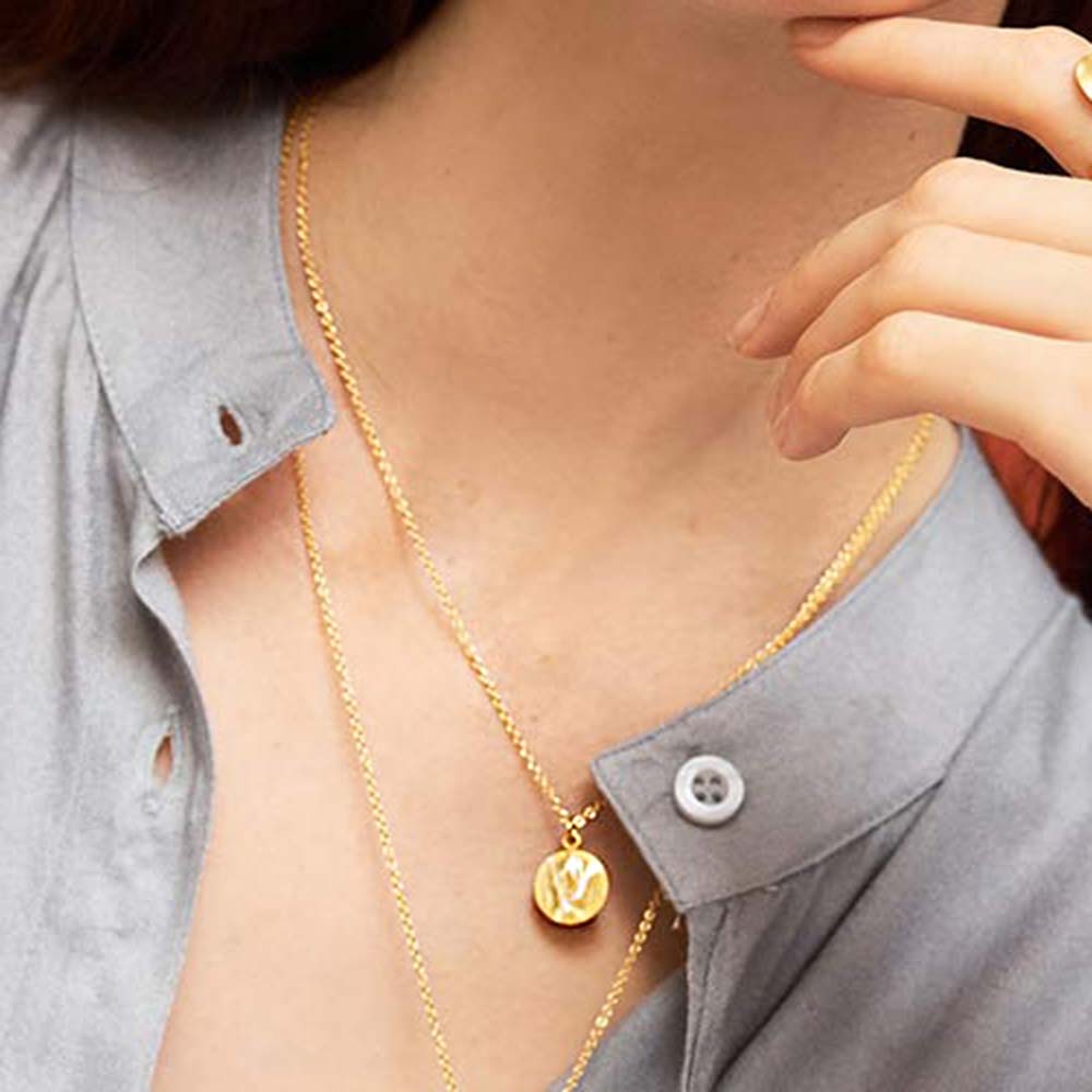 Pura Recycled Kette 01 mit Anhänger in Matt-/Glanzoptik