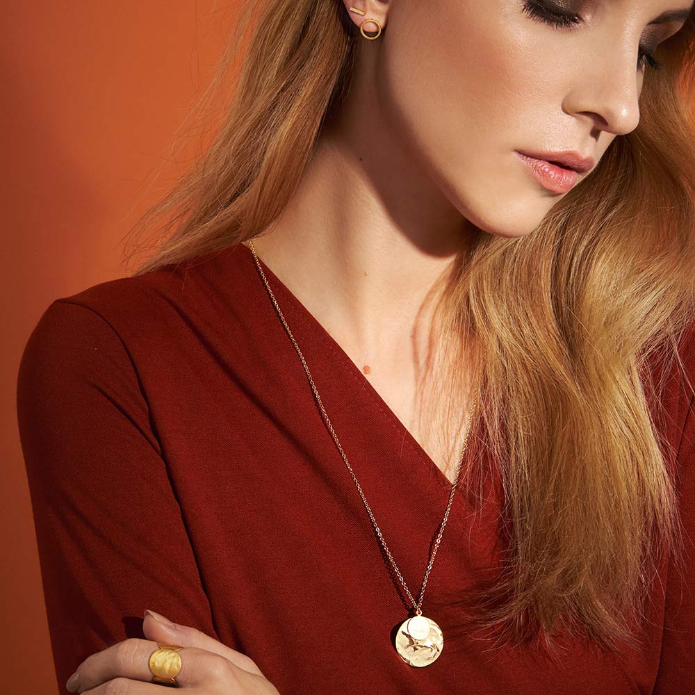 Pura Recycled Kette 02 lang, in Matt-/Glanzoptik