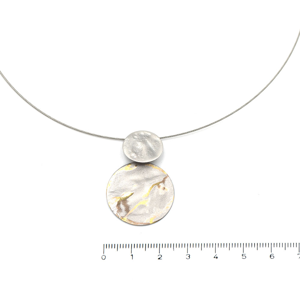 Pura Recycled Kette 03 mit Anhänger in Matt-/Glanzoptik