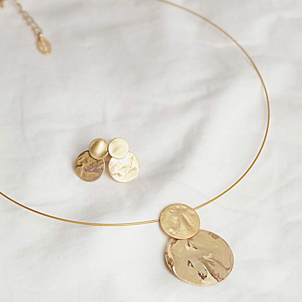 Pura Recycled Kette 03 mit Anhänger in Matt-/Glanzoptik