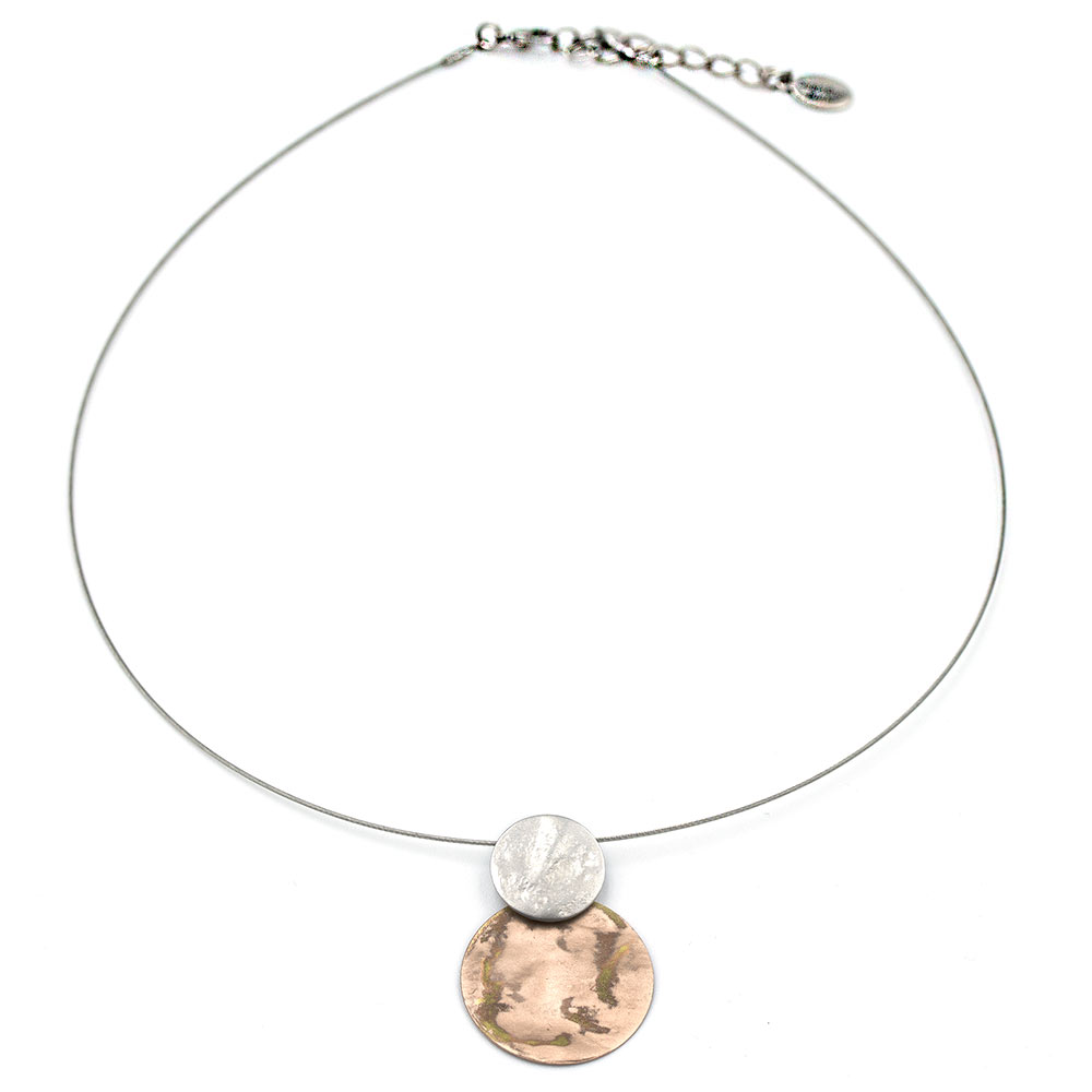 Pura Recycled Kette 03 mit Anhänger in Matt-/Glanzoptik