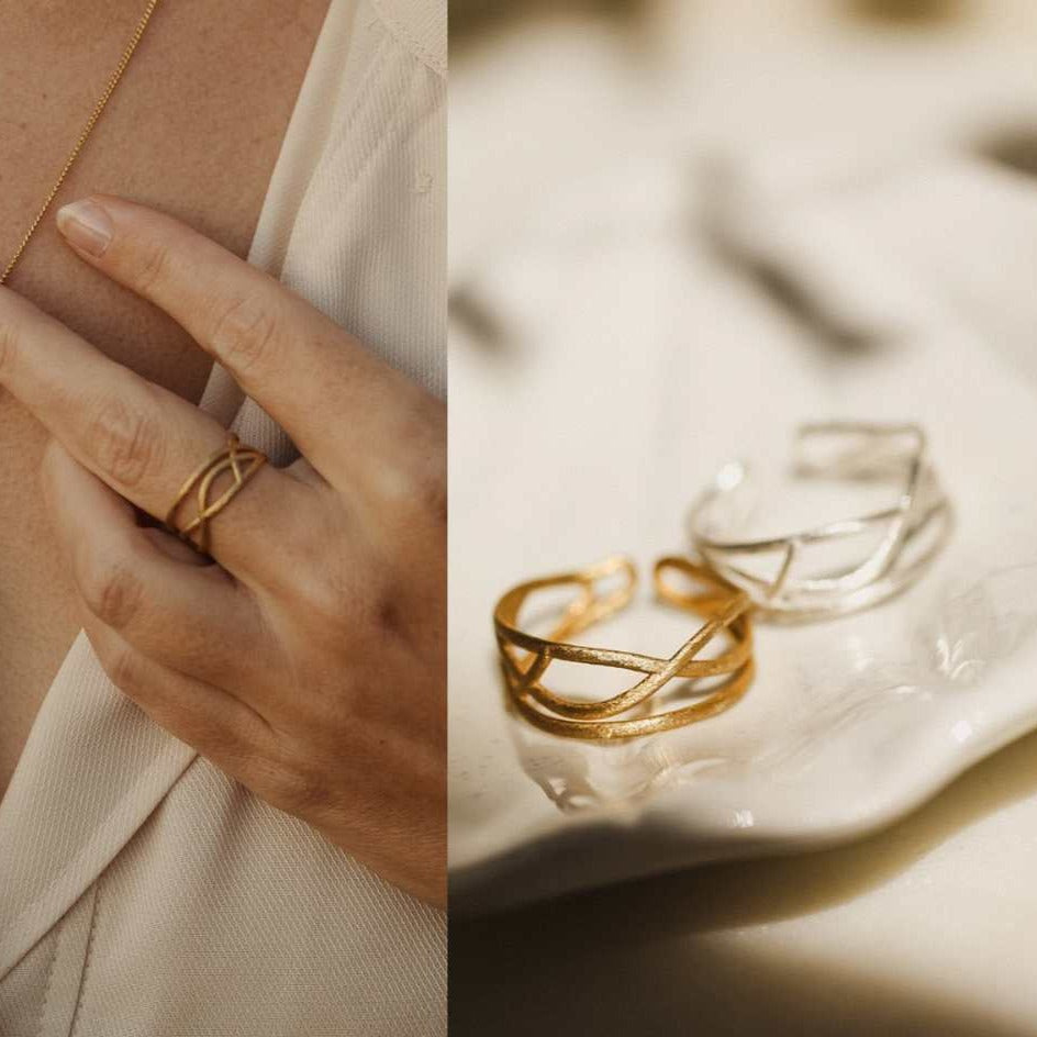 Filigraner Ring Sei du Selbst S