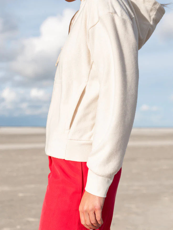 LIV Fleecejacke – superweiches Bio-Fleece in Ecru sweersocean