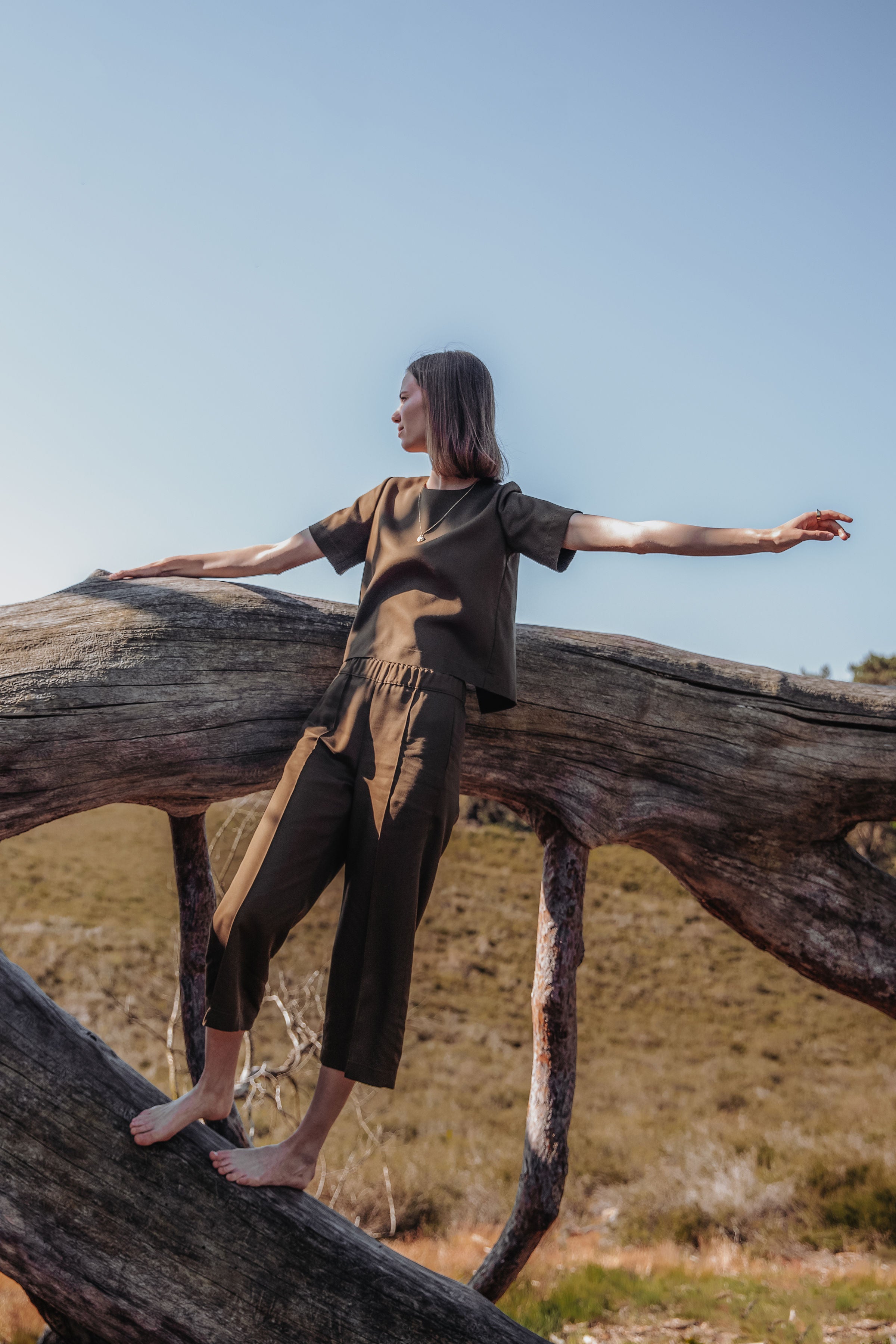 Culotte AVAY.A umber green VAELU