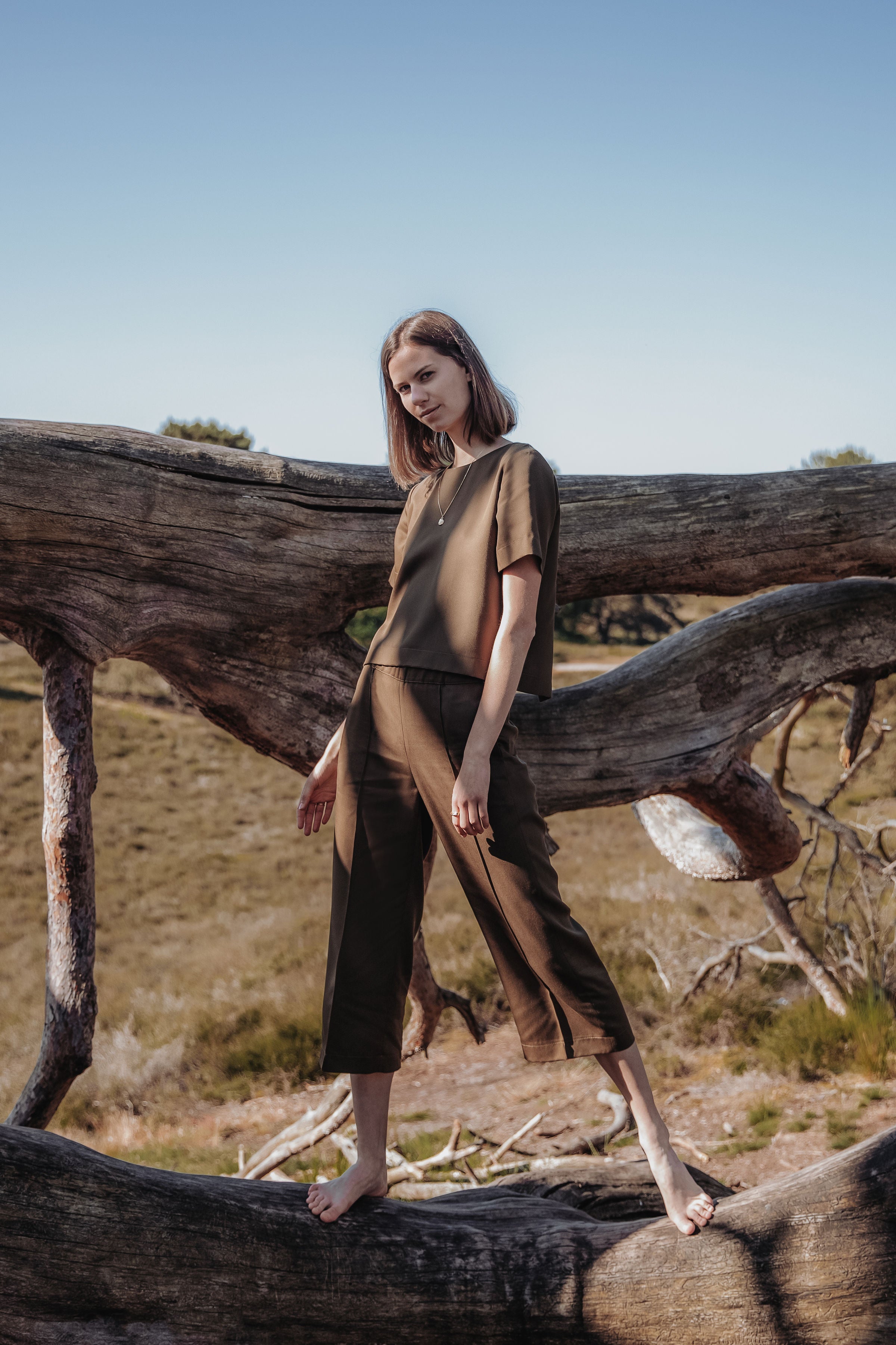 Culotte AVAY.A umber green VAELU