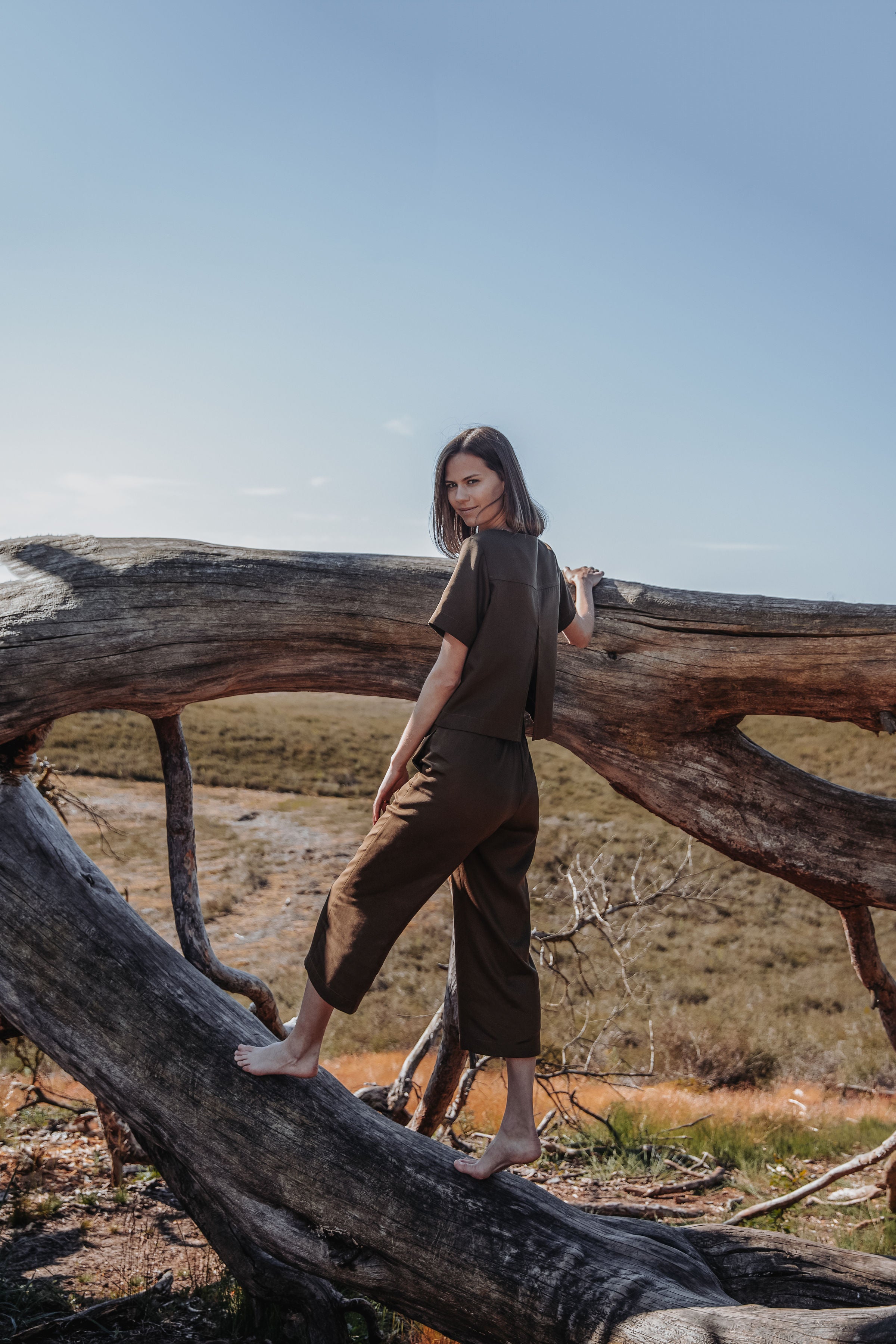 Culotte AVAY.A umber green VAELU