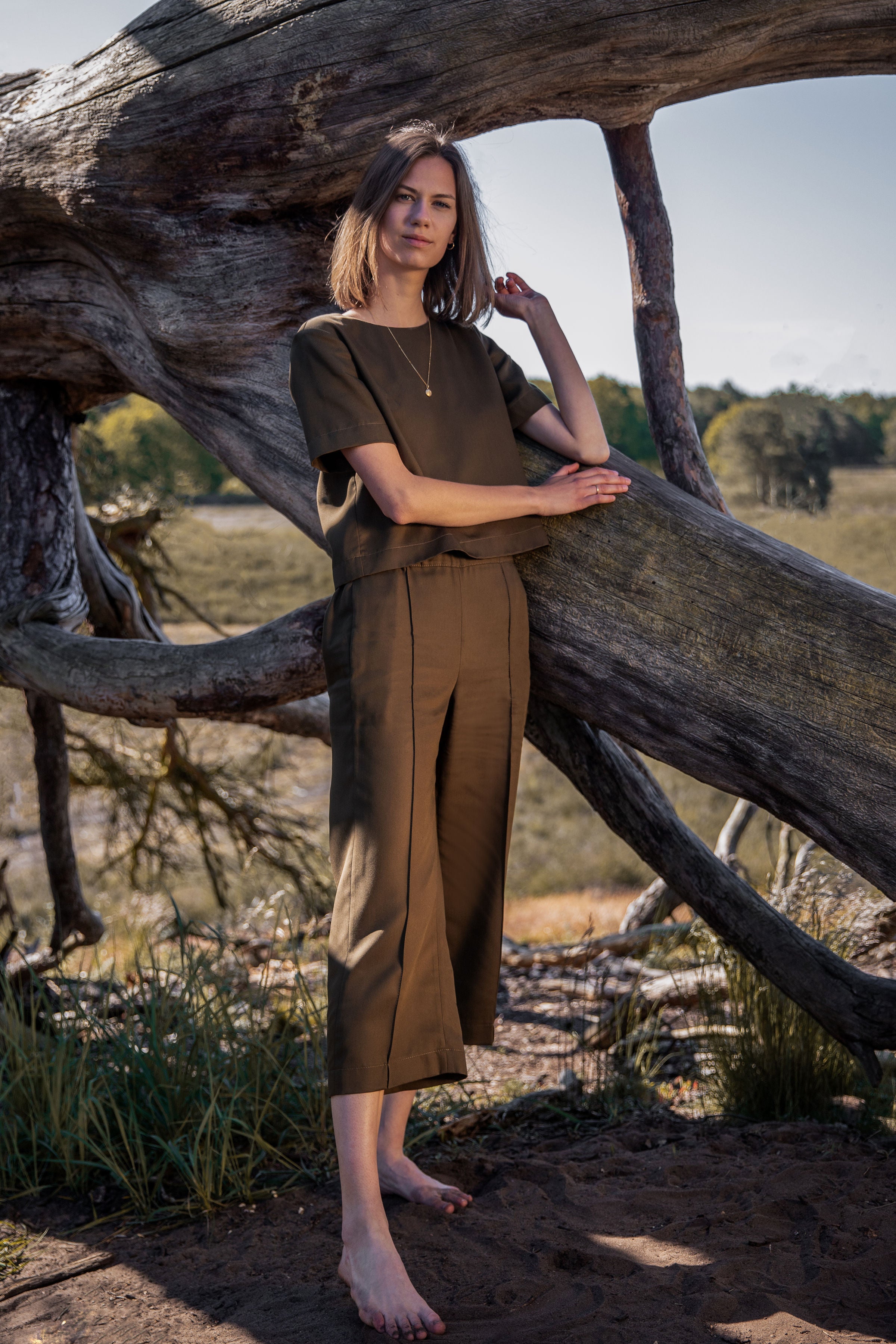 Culotte AVAY.A umber green VAELU