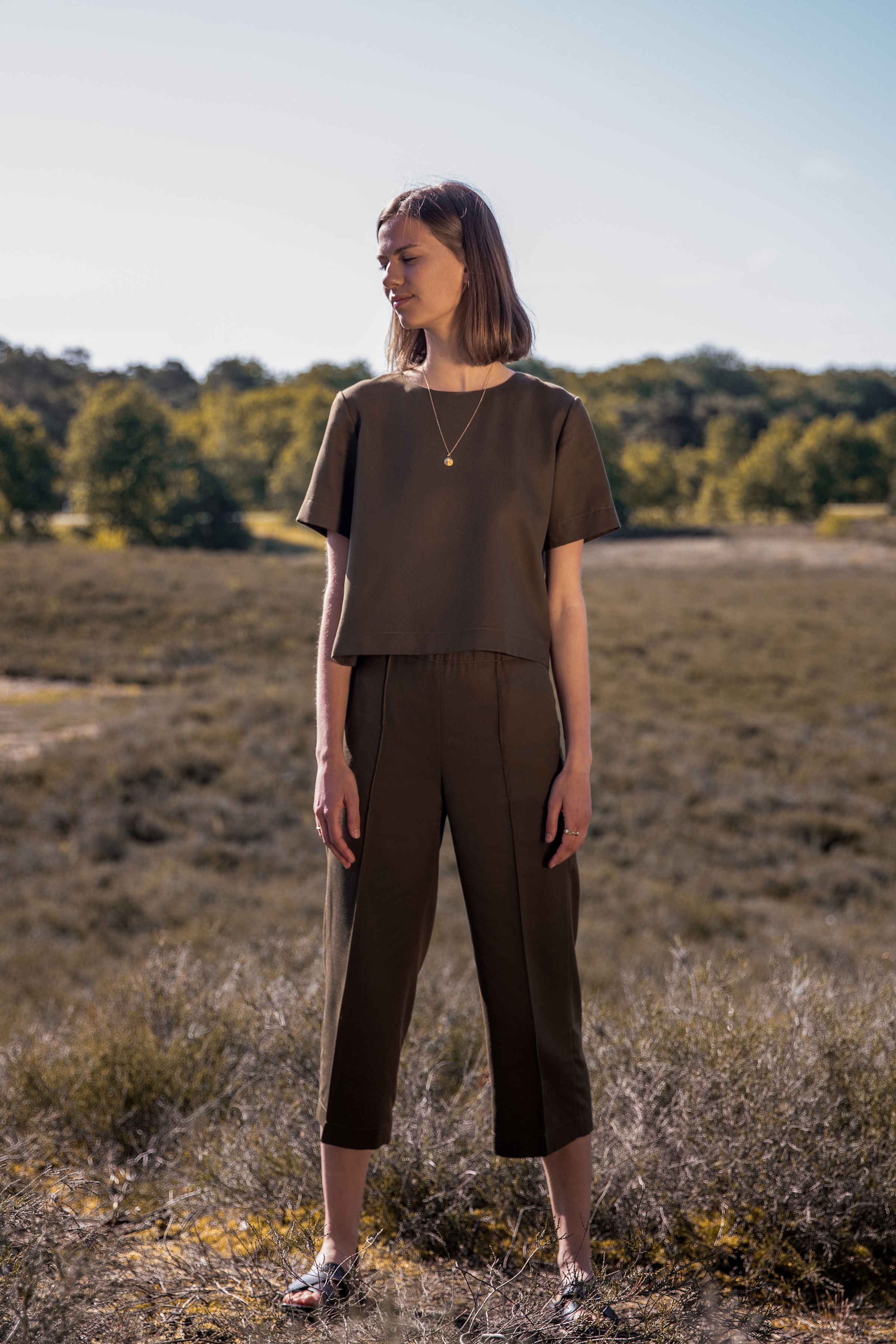 Culotte AVAY.A umber green VAELU