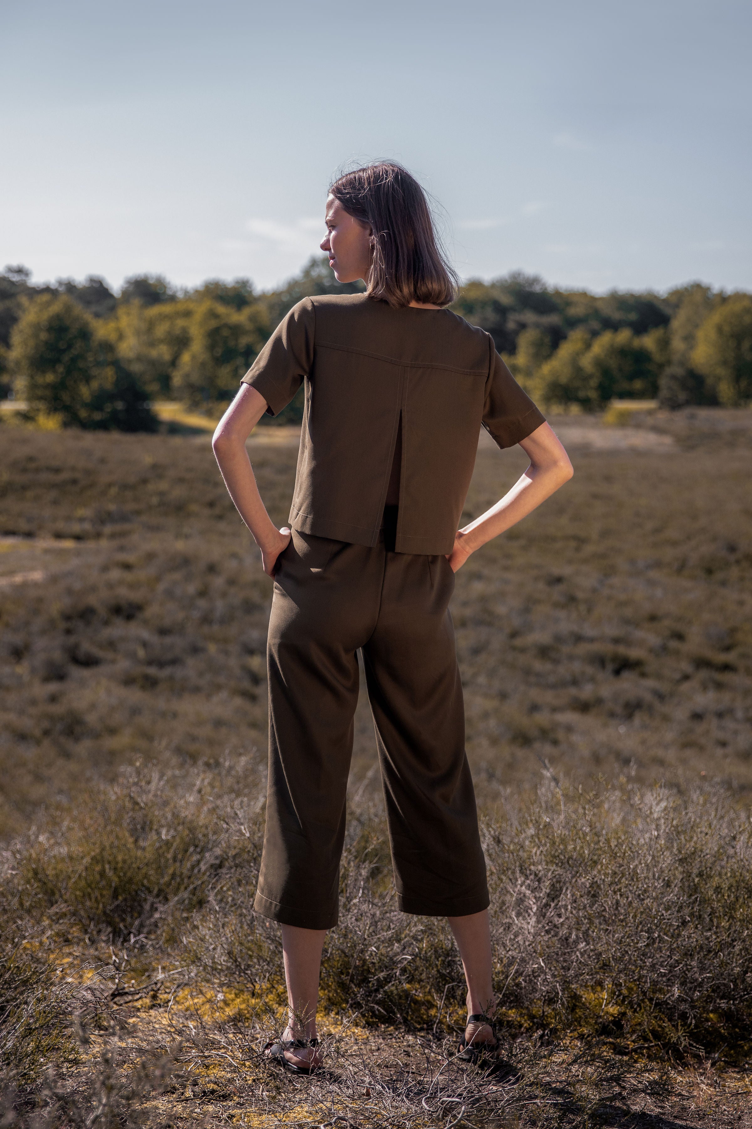 Culotte AVAY.A umber green VAELU