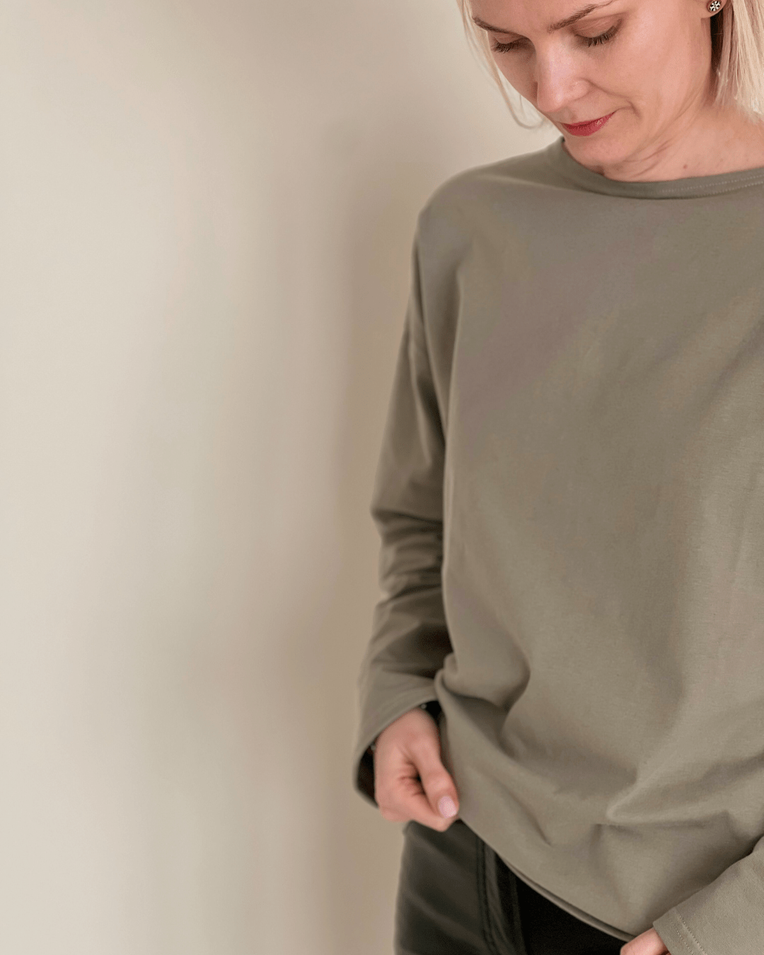VIVIEN Jersey-Bluse The Aber Studio