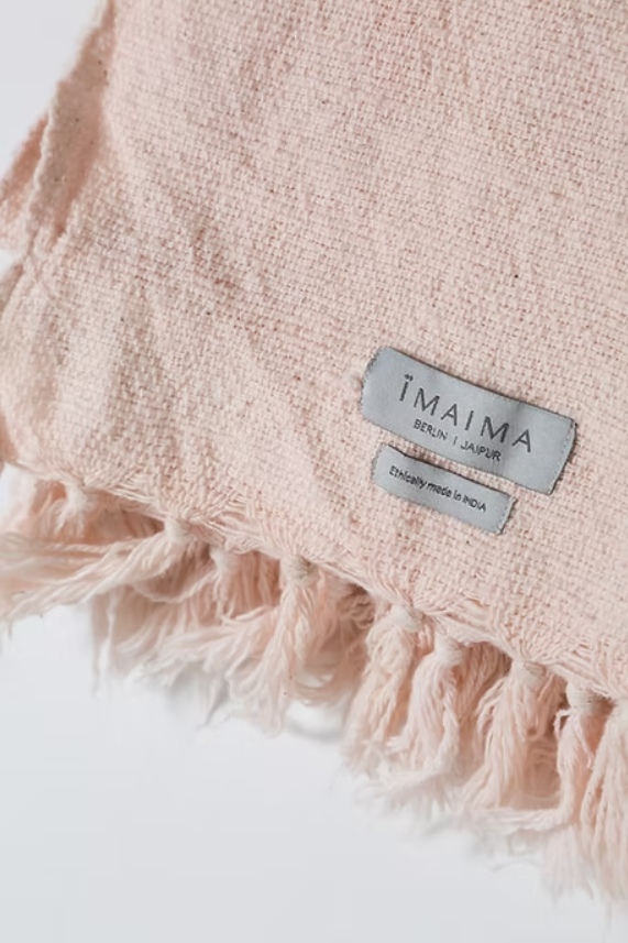 KAMRA Handgewebter Baumwollschal Iimaima