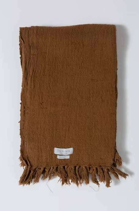 KAMRA Handgewebter Baumwollschal Iimaima
