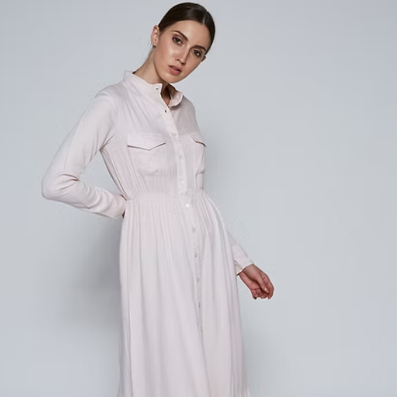 AISHA Maxi-Kleid mit Stehkragen Iimaima