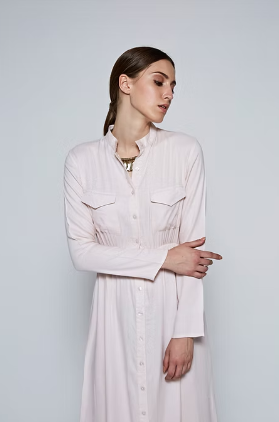 AISHA Maxi-Kleid mit Stehkragen Iimaima