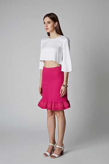 LEYAN Cropped Bluse Iimaima