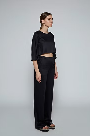 LEYAN Cropped Bluse Iimaima