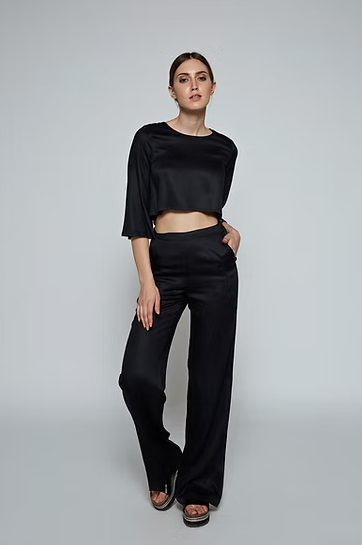 LEYAN Cropped Bluse Iimaima