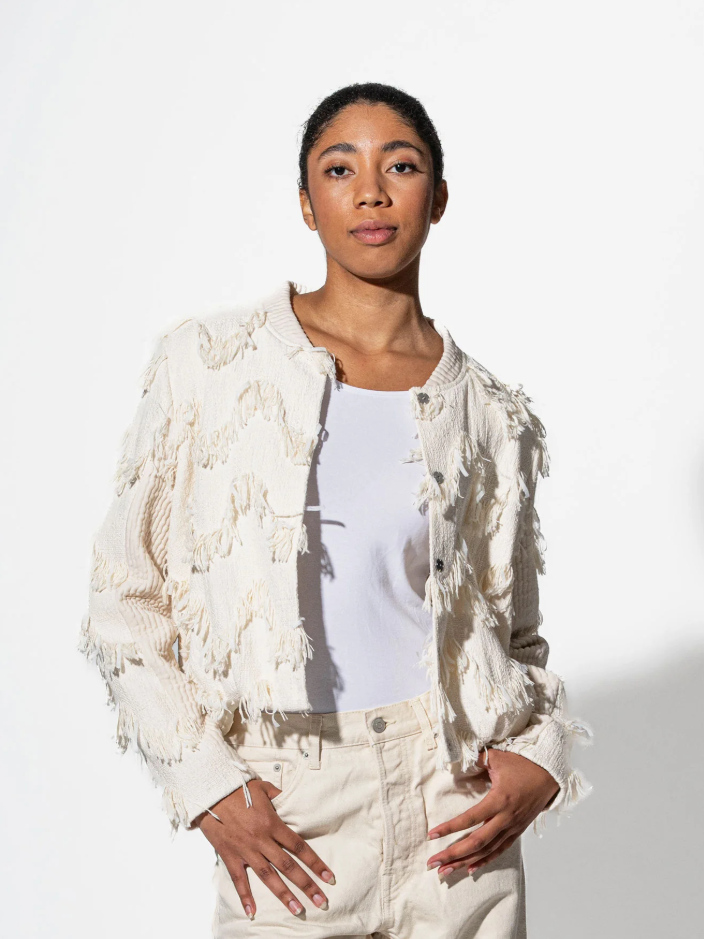 Zero Waste Blouson Wave écru sweersocean