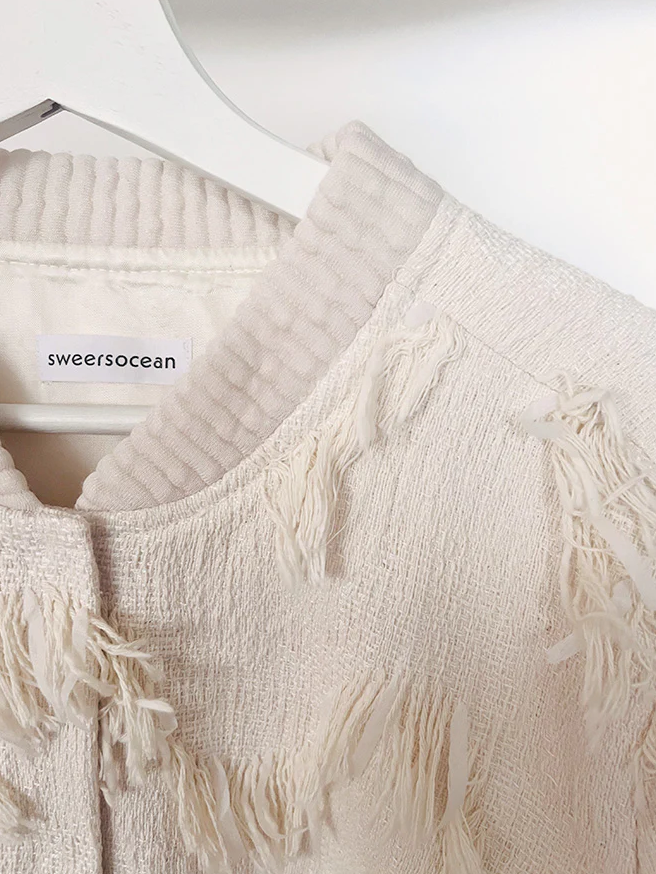 Zero Waste Blouson Wave écru sweersocean