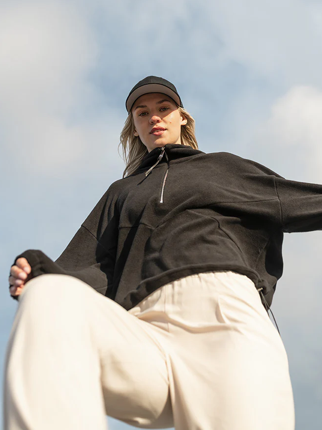 FRIDA Fleece Half Zip-Pulli sweersocean