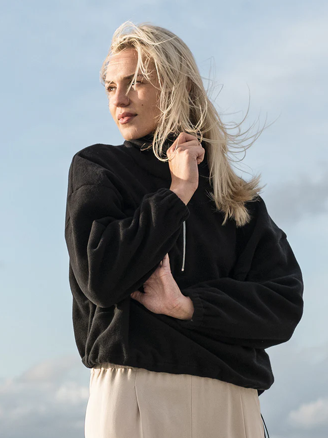 FRIDA Fleece Half Zip-Pulli sweersocean