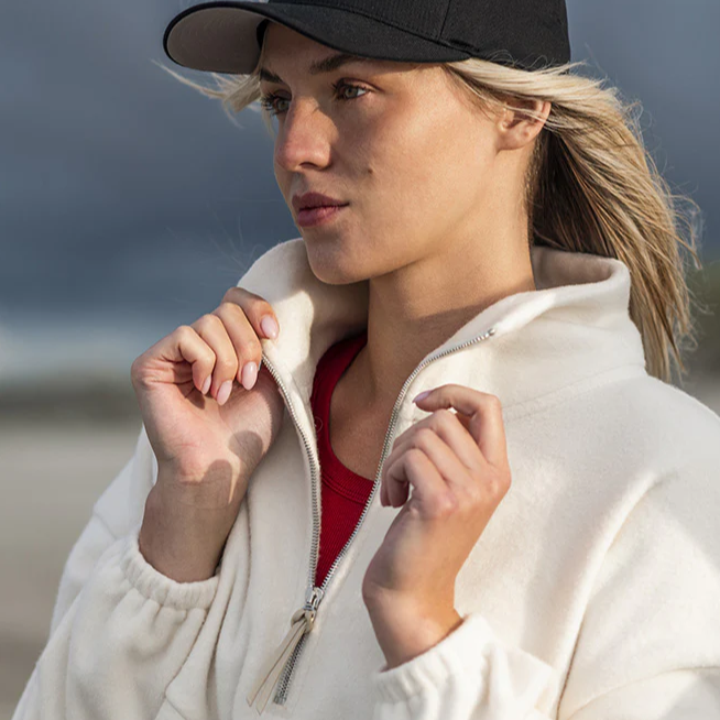 FRIDA Fleece Half Zip-Pulli sweersocean