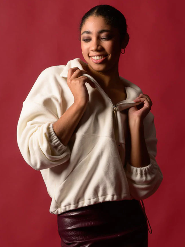 FRIDA Fleece Half Zip-Pulli sweersocean