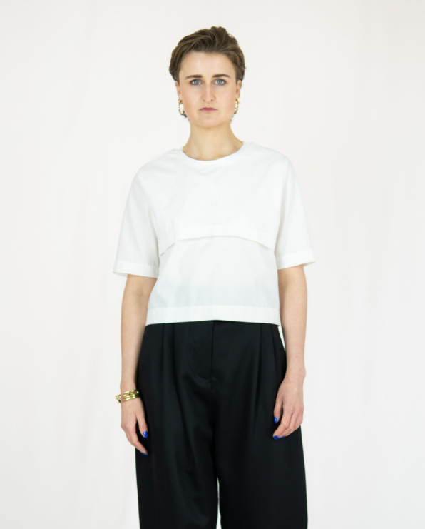 MESH Kurzes Shirt aus Deadstock-Baumwolle Keijn