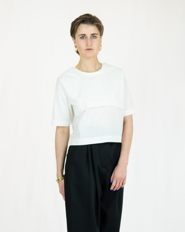 MESH Kurzes Shirt aus Deadstock-Baumwolle Keijn