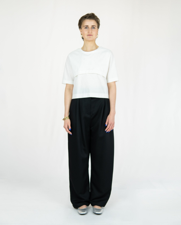 MESH Kurzes Shirt aus Deadstock-Baumwolle Keijn