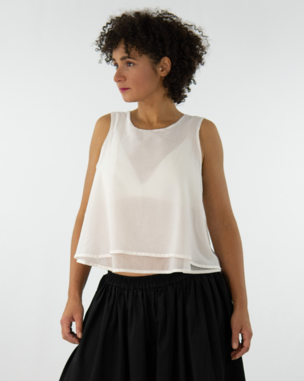 WHII Ärmellose Bluse im Layered Design Keijn