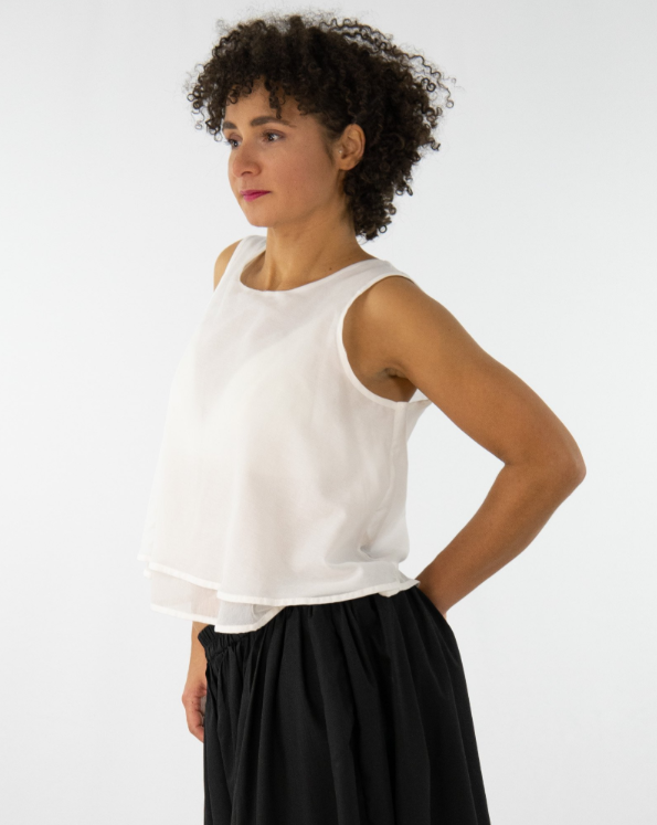 WHII Ärmellose Bluse im Layered Design Keijn