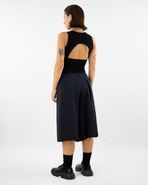 HAKAMA MIDNIGHT Avantgardistischer Hosenrock Keijn