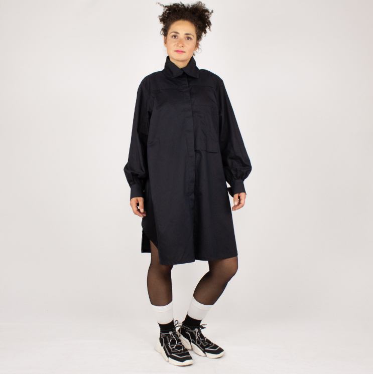 NOBUO Dark Minimalistische Hemdbluse Keijn