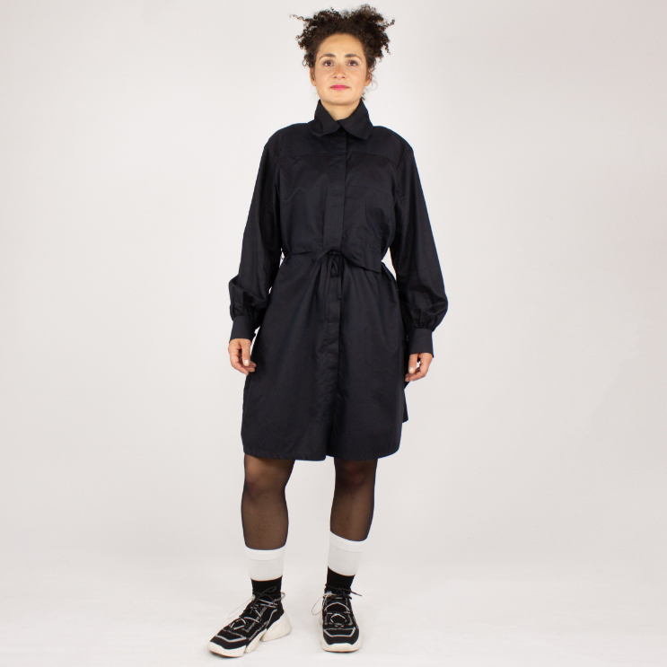 NOBUO Dark Minimalistische Hemdbluse Keijn