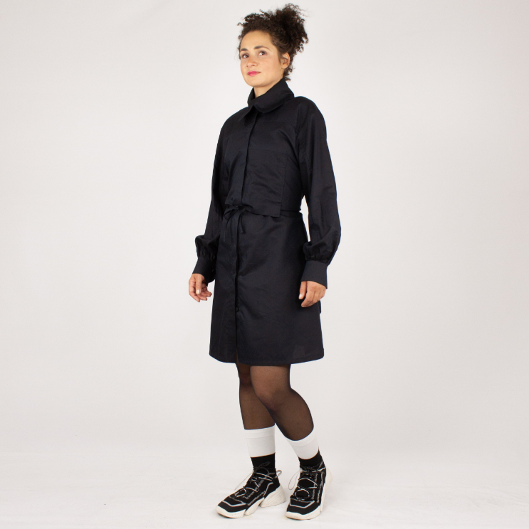 NOBUO Dark Minimalistische Hemdbluse Keijn