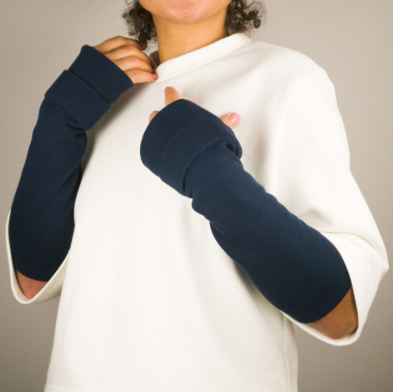 BLUE BIG FOLD Ärmelstulpen Keijn