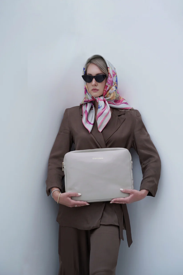 Laptoptasche Beige Meriem Lebdiri