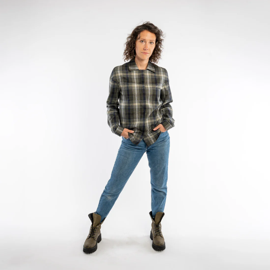 Nachhaltige Hemdbluse aus recycelter Baumwolle ever&anon