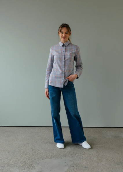 Nachhaltige Bluse mit Hemdkragen ever&anon